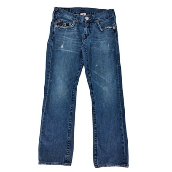 True Religion Other - True Religion Bobby Jeans Mens 31x31 Blue Medium Wash Straight Made USA Denim